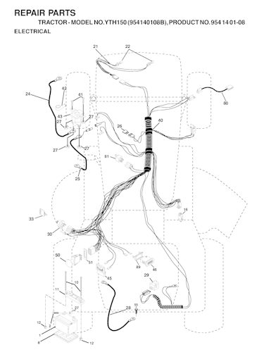 Husqvarna Gartentraktoren YTH150, 954140108B, 1999-11