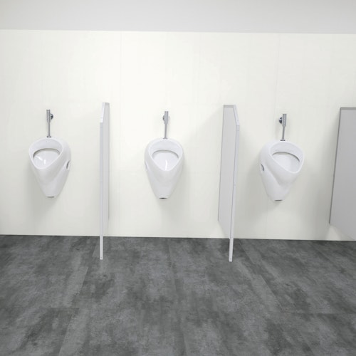 Revét Vinyl Wandfliese Weiß Hochglanz 120 x 60 cm