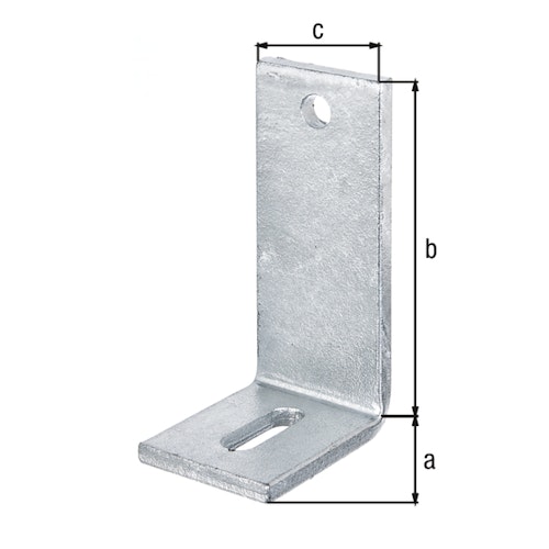 Alberts® Verstellwinkelmit Langloch 80x150x60mm