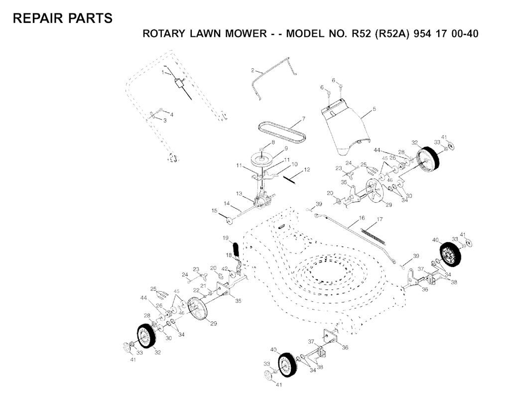 Explosionszeichnung Ersatzteile