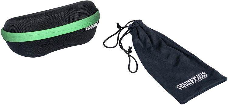 CONTEC Brille Rush Revo matt polar white/cypher green