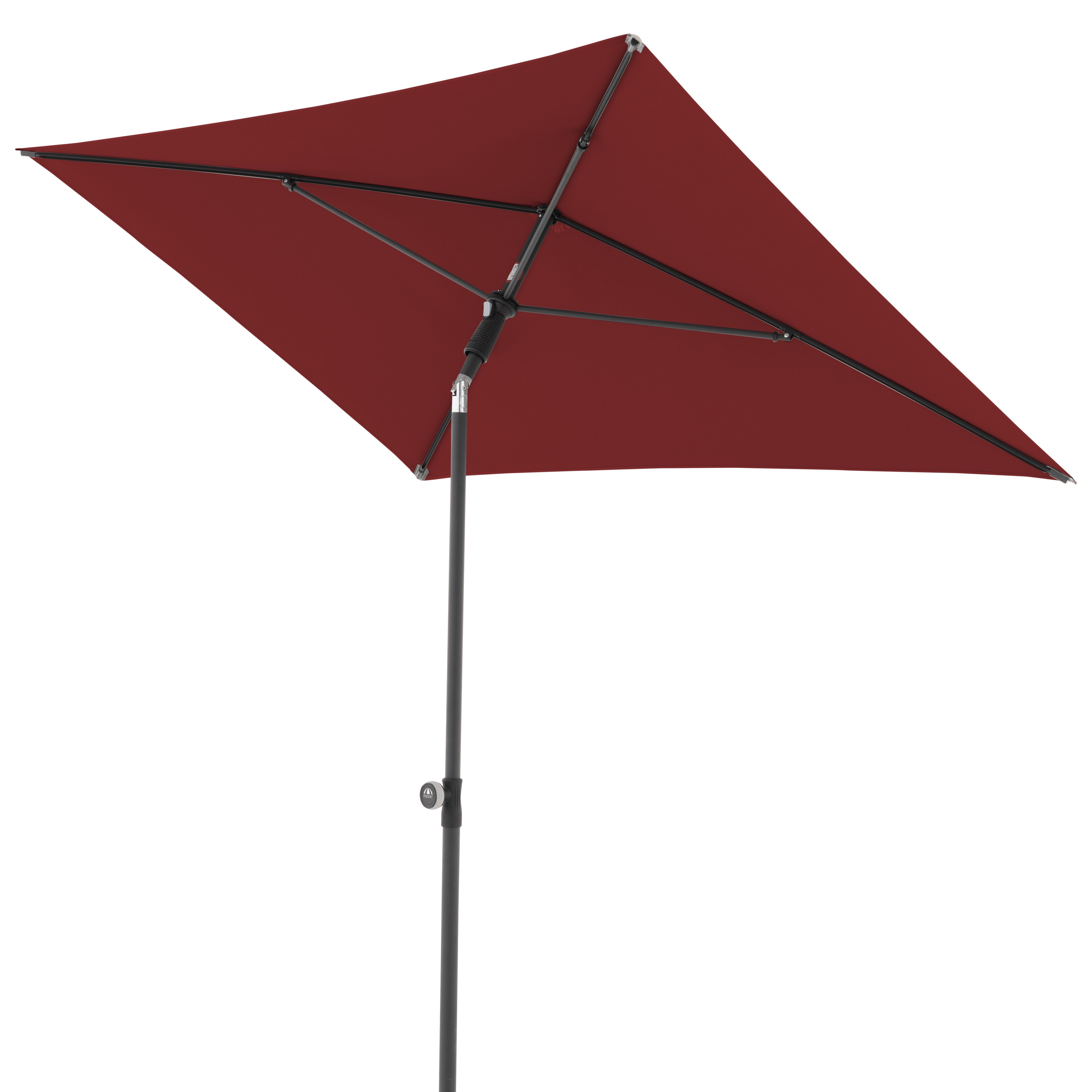 doppler Mittelmastschirm ACTIVE 200 x 120 Green Edition, Stahl Anthrazit / Polyester 180 g/m²