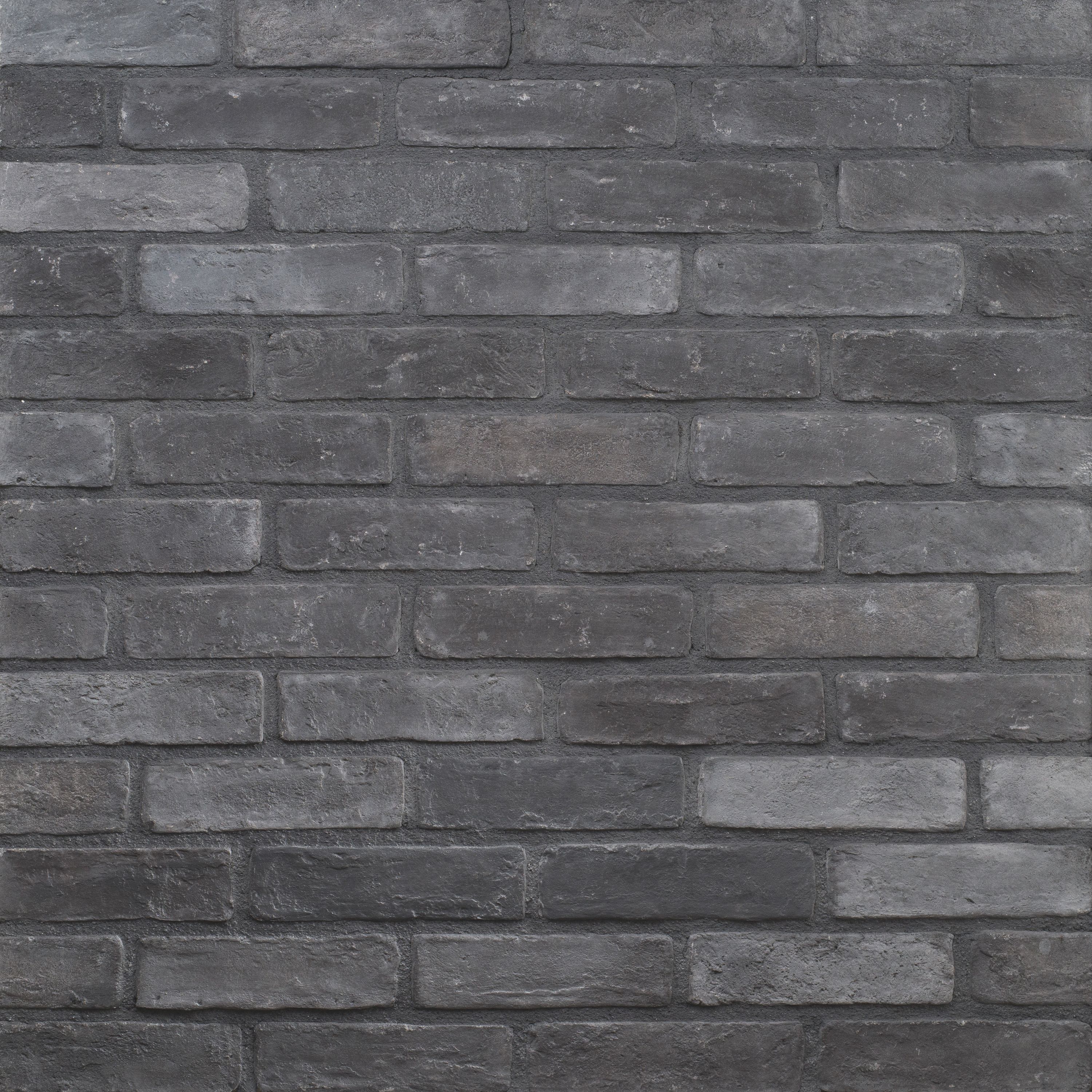 HANDMUSTER DE RYCK Eck- und Steinriemchen - City Brick Anthrazit