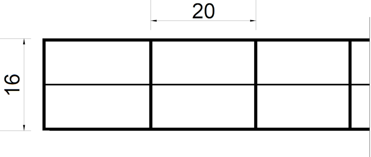 T&J TEJEPOLY POLYCLEAR Stegdreifachplatte Bronze