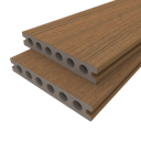 Vorschaubild NewTechWood Deluxe Vintage WPC-Terrassendiele Hohlkammer Teak  23 x 138 mm