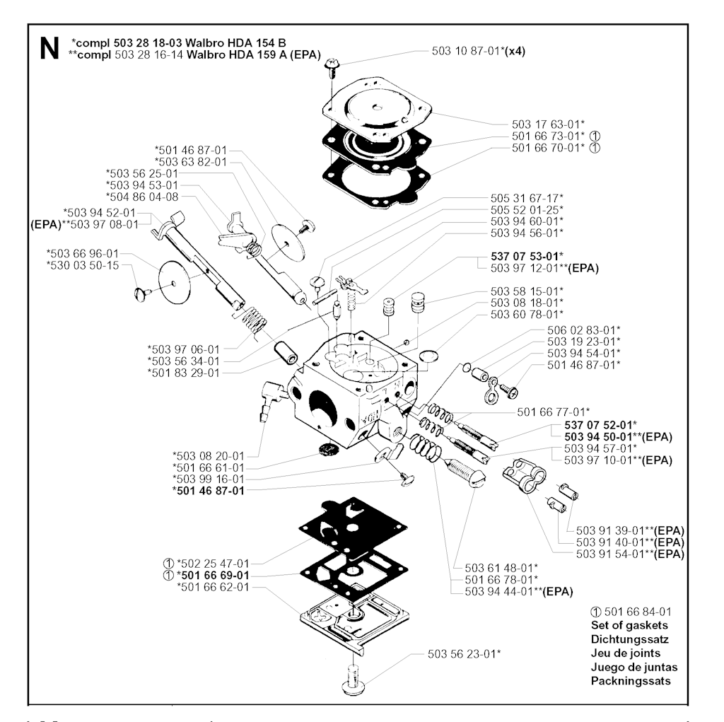 Explosionszeichnung Ersatzteile
