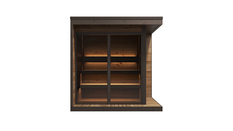 Weka Design Saunahaus Viira 2 mit Thermoholz - 40 mm