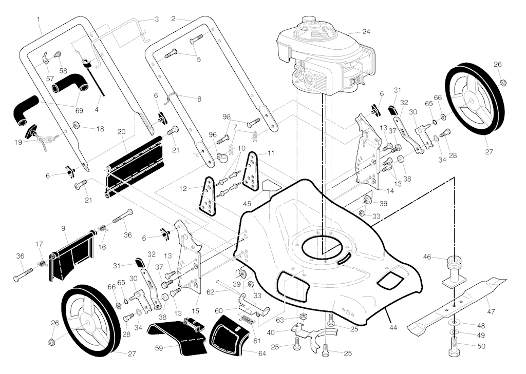 Explosionszeichnung Ersatzteile