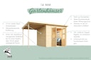 Vorschaubild Karibu Eco Gartenhaus Merseburg 2 inkl. Anbaudach - Sparset