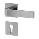 Vorschaubild Griffwerk Türgriff GRAPH SIEGER DESIGN eckig - Samtgrau, Kaschmirgrau, Graphitschwarz