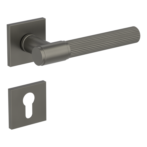 Griffwerk VAYA 136 ARIS fast2fix Fast2Fix Rosetten eckig Profilzylinder Kaschmirgrau