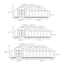 Vorschaubild Juliana Gewächshaus Gärtner - 16,2 m² / 18,8 m² / 21,4 m²
