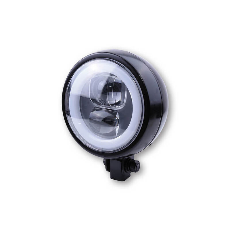 HIGHSIDER pro Scheinwerfer Flat Typ 9 LED Schwarz E-geprüft (1Stck)