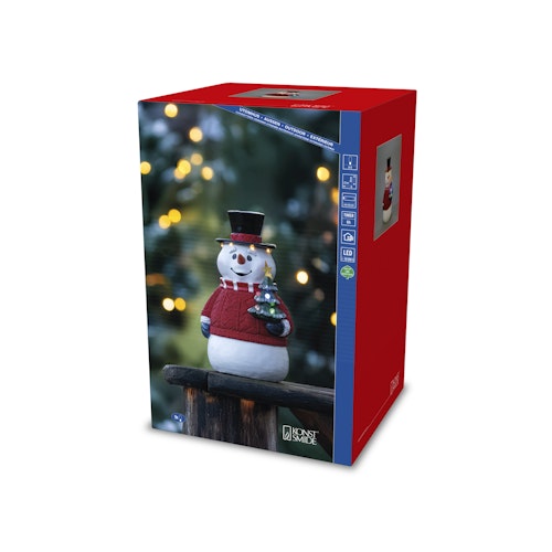 Konstsmide Weihnachtsbeleuchtung LED Schneemann batteriebetrieben