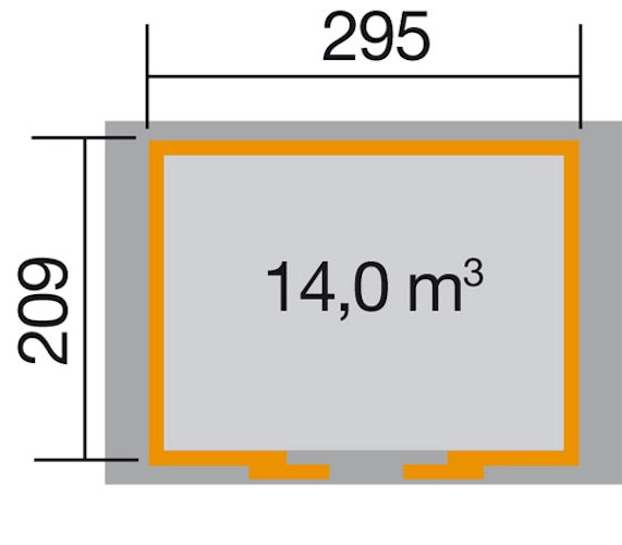 Weka 21 mm Schiebetürhaus 228