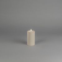Konstsmide Weihnachtsbeleuchtung LED Kerze aus Kunststoff mattschwarz batteriebetrieben 12cm