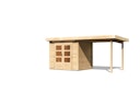 Vorschaubild Karibu Woodfeeling Gartenhaus Kandern 1/2/3 mit 235 cm Schleppdach + Rückwand