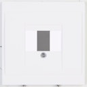 Vorschaubild Kopp Abdeckung für TAE-Telefon-Anschlussdose MALTA arktis-weiß