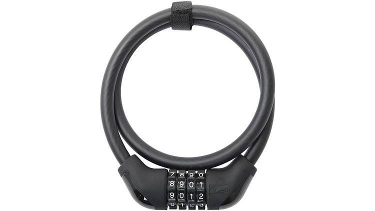 CONTEC Zahlen-Kabelschloss PowerLoc 85 cm schwarz Ø 12 mm, Sicherheitsstufe: 5