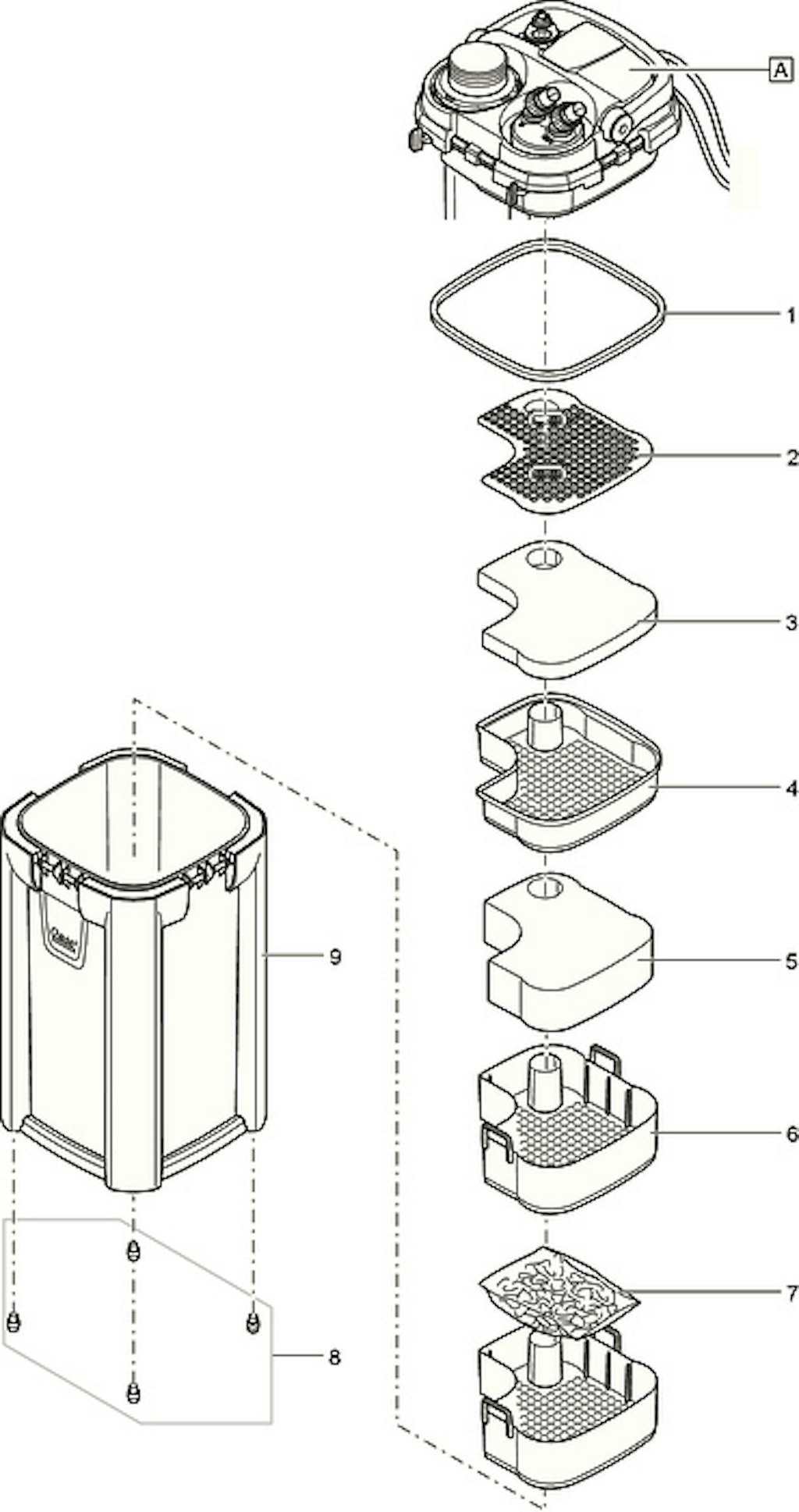 Explosionszeichnung Ersatzteile