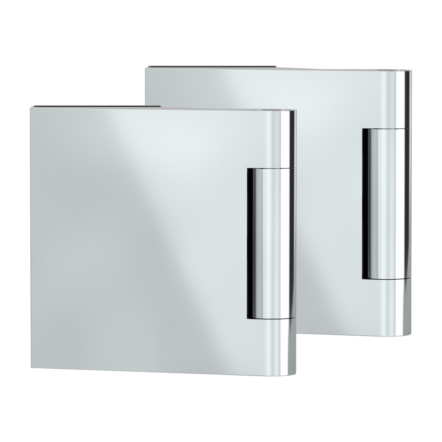 Griffwerk PURISTO 1.0 -Edelstahl Optik poliert Bandsatz 3tlg Office