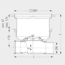 Vorschaubild KESSEL 700090.10S - Grundkörper Staufix für Bodenplatte - schwarze Abdeckung