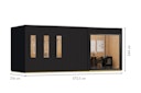 Vorschaubild Karibu Design Gartenhaus Home Office Studio 3 Blackline - 73 mm
