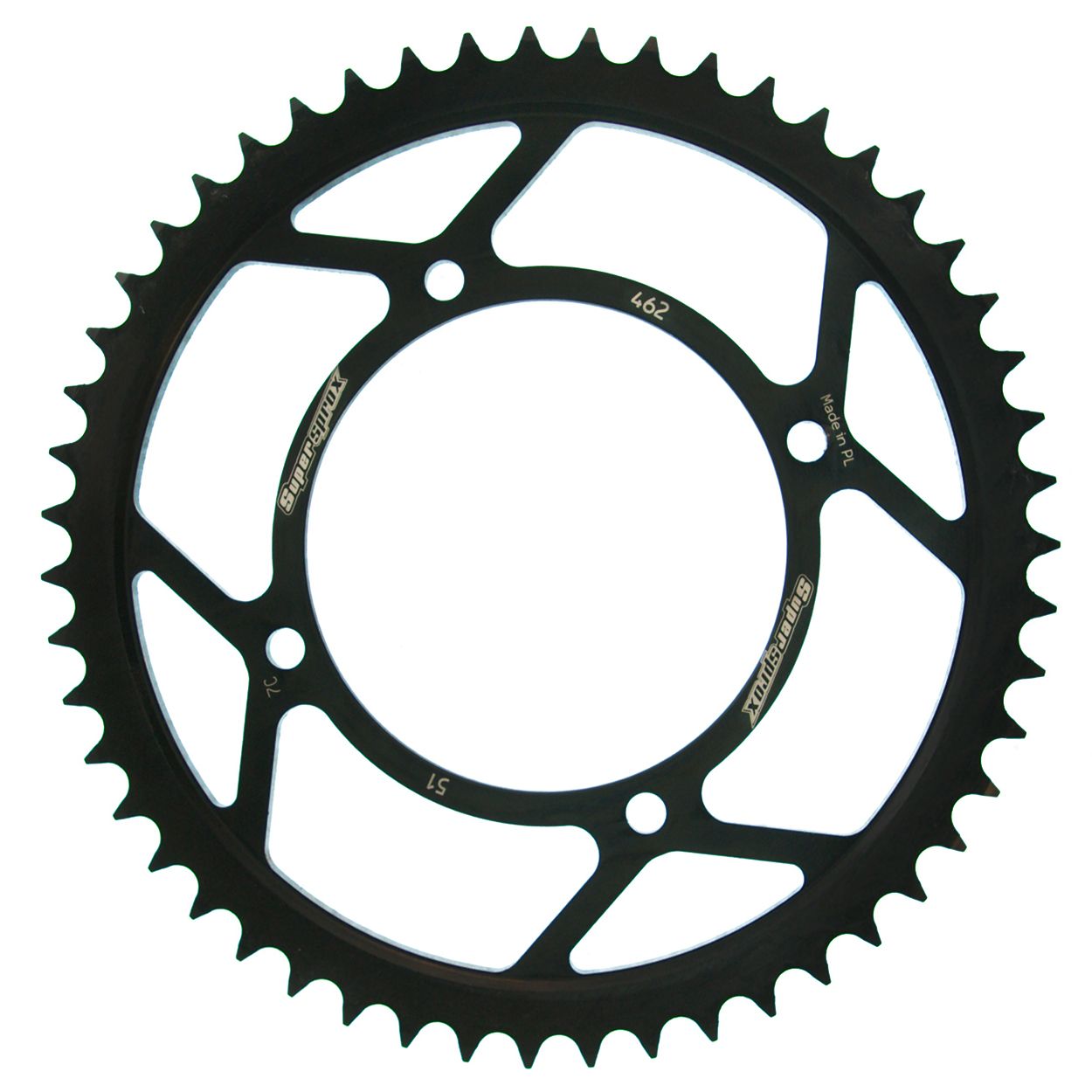 Supersprox Stahl-Kettenrad 428 51Z (Schwarz)