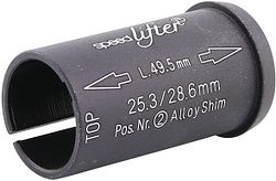 by,schulz Reduzierhülse Speedlifter 25,4 mm schwarz 49,5 lang