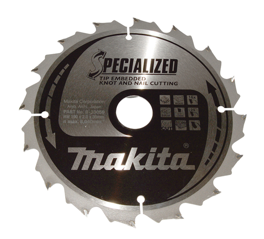 Makita SPECIALIZED Sägeb.190x30x16Z B-33059