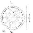 Vorschaubild Supersprox Stahl-Kettenrad 520 45Z (Schwarz)