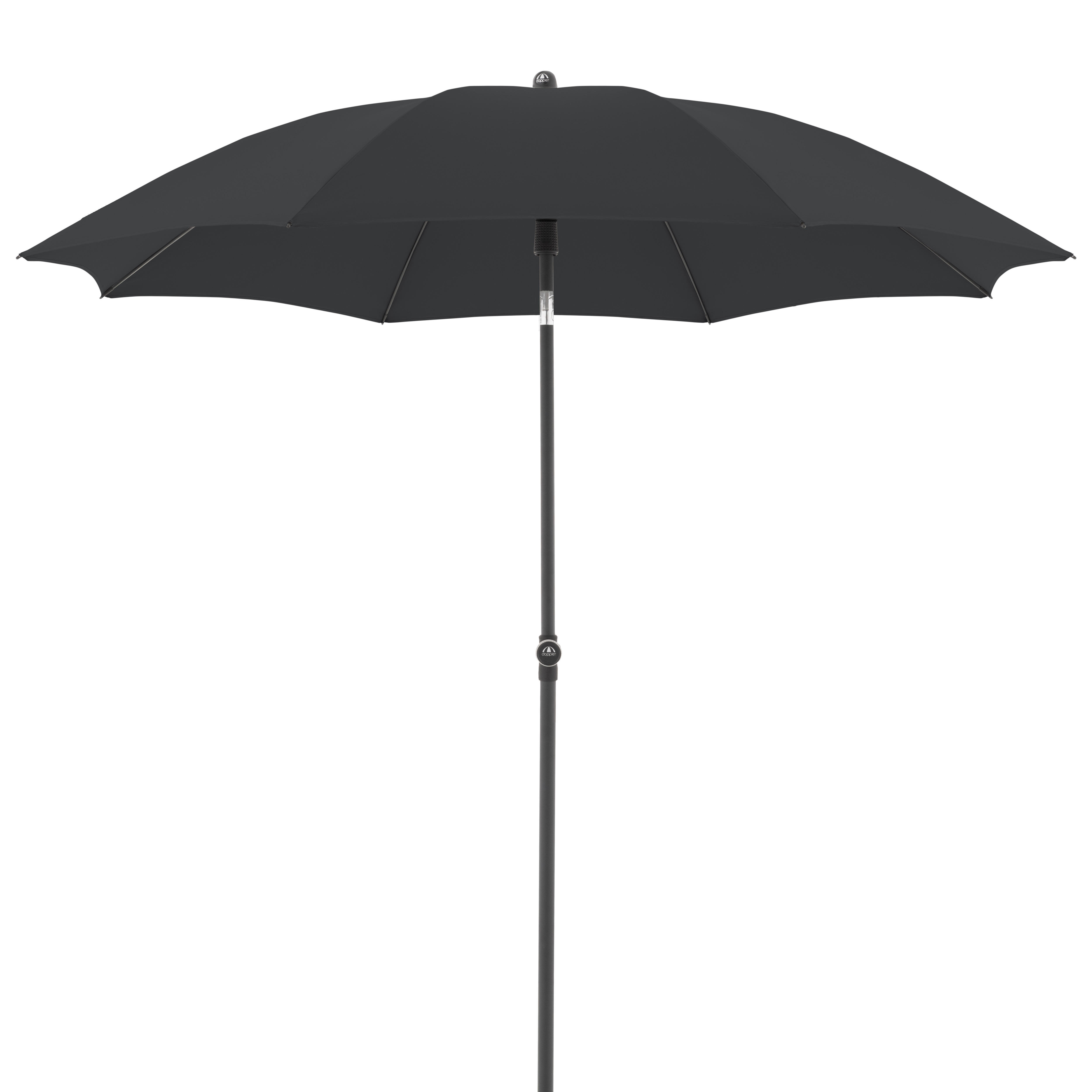 doppler Mittelmastschirm ACTIVE 210 Green Edition, Stahl Anthrazit / Polyester 180 g/m² Anthrazit