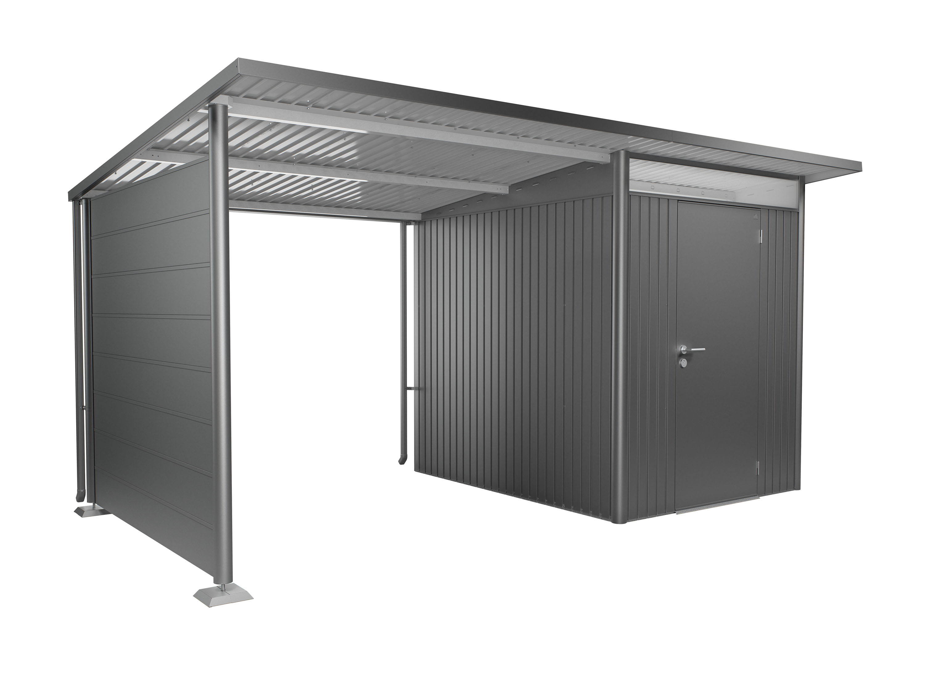 Biohort Seitenwand für Seitendach Gerätehaus Avantgarde & Avantgarde Eco T 197 x H 182 cm (für Seitendach Avantgarde A2 ...