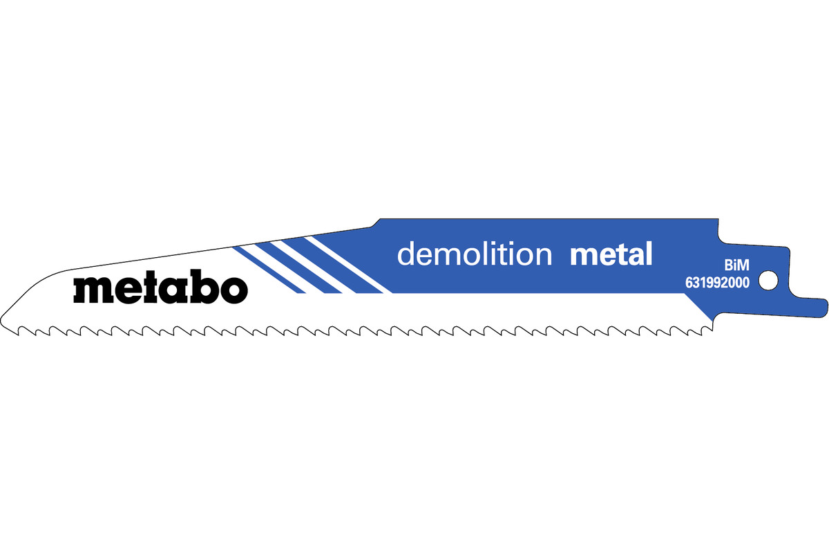 Metabo 5 Säbelsägeblätter "demolition metal" 150 x 1,6 mmBiM2,5+3,2 mm/ 8+10 TPI