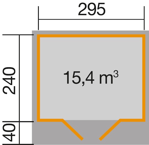 Weka Gartenhaus 179 - 28 mm