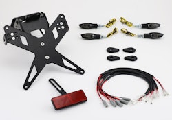 PROTECH Komplett-Set Plug and Play Kennzeichenhalter mit 4 LED-Blinkern X-SHAPE