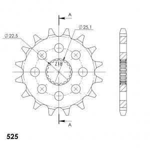 Supersprox Ritzel 525 17Z
