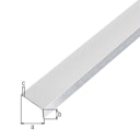 Vorschaubild Alberts® Winkelprofil selbstklebend, Alu, 20x10mm, Länge 1m