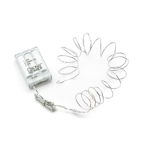 Konstsmide Weihnachtsbeleuchtung  Micro LED Lichterkette20 warmweiße Dioden  GL240