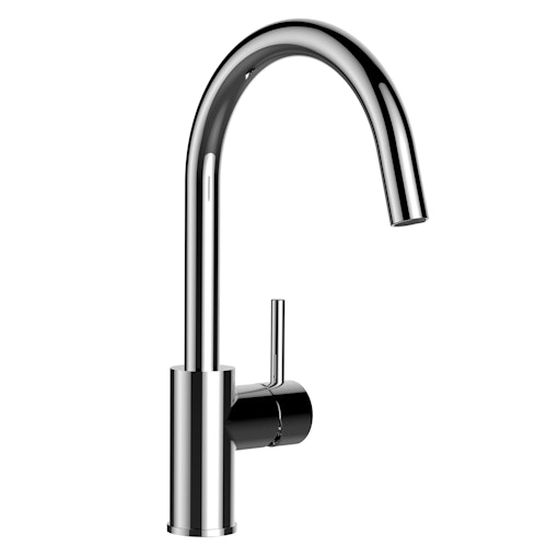 Wasserhahn Küchenarmatur, SAM, mit 360° schwenkbarem U-Auslauf, Verchromt