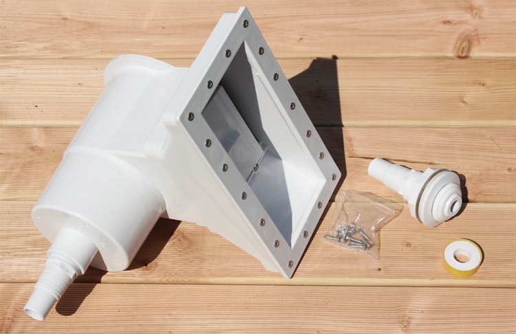 Karibu Pool Modell X2 470 x 470 cm - kesseldruckimprägniert/wassergrau mit Metallecken