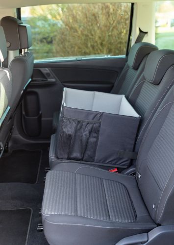 TRIXIE Autositz, 45 × 28 × 40 cm, schwarz/grau