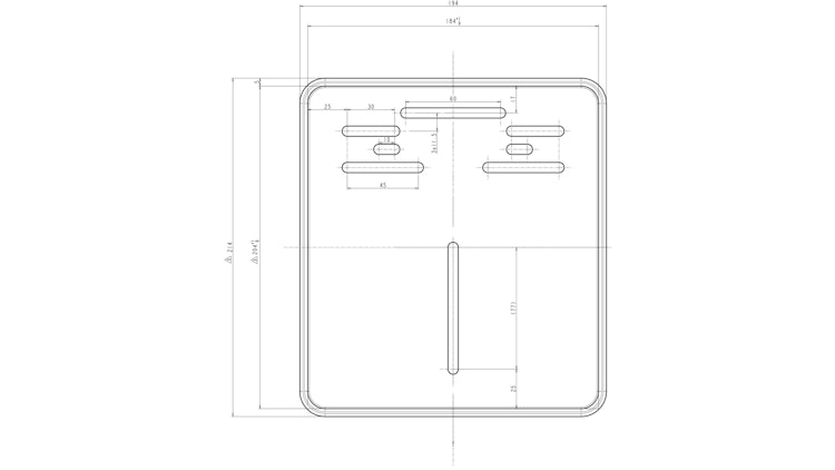 Daytona Kennzeichenhalter Schwarz