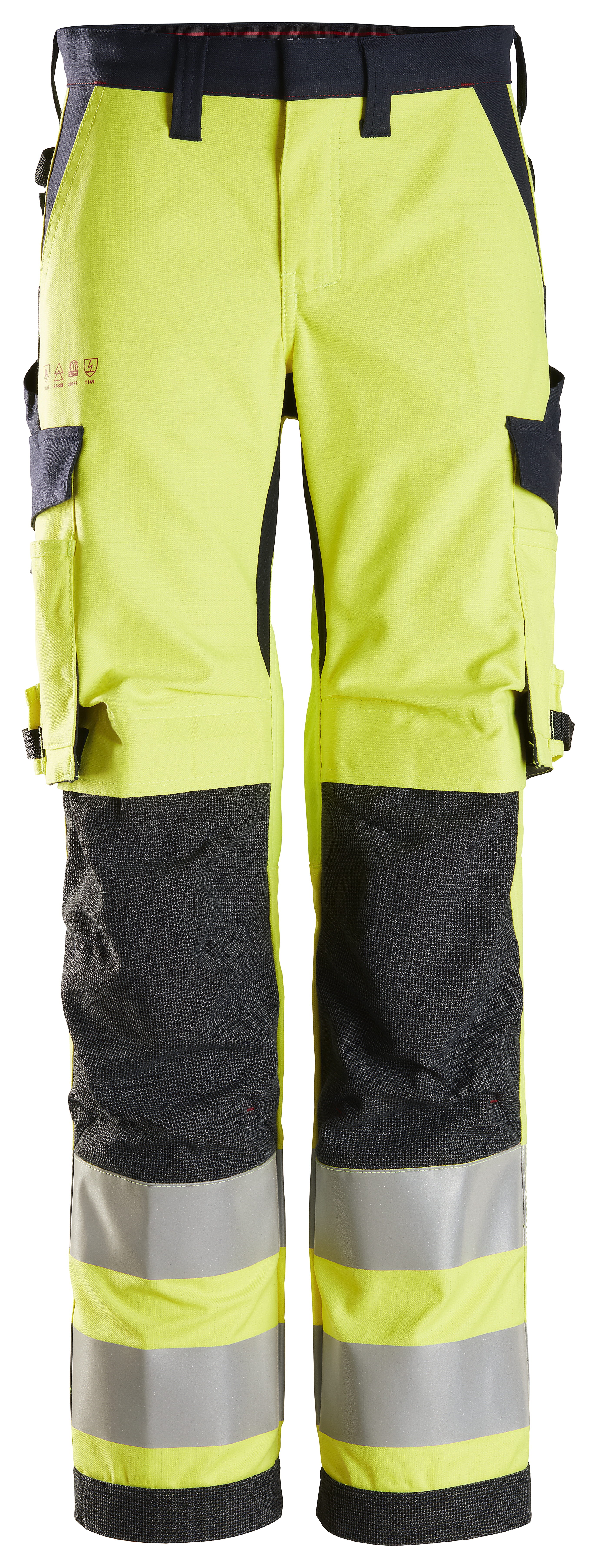 Snickers ProtecWork Hi-Vis Damen Arbeitshose, Klasse 2, EN 14404, 1149, 13034, 11611, 11612, 20471, IEC 61482 92 signalg...