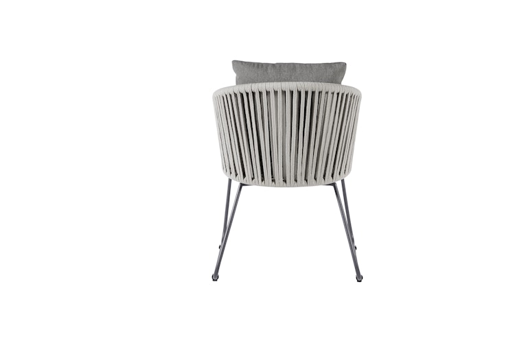 Diamond Garden Stuhl KOS, Edelstahl Dunkelgrau / Rope / Kissen Sunproof (100 % Polypropylen)