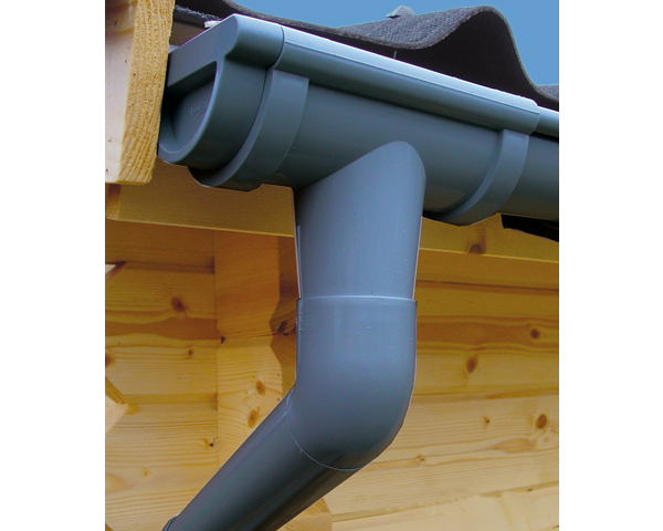 Kunststoff Dachrinnenset für Weka Designhaus 413 Gr. 2 (300 x 300 cm) Set 401 Ax