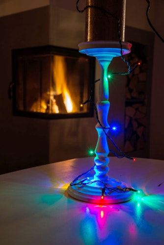 Konstsmide Weihnachtsbeleuchtung  Micro LED Lichterkette 20 bunte Dioden