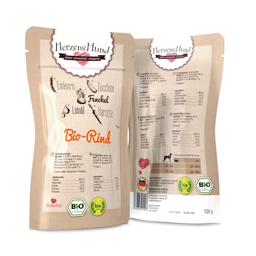 Herzenshund 130 Gramm Hundenassfutter