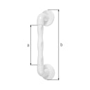 Vorschaubild Alberts® Haltegriff, ergonomisch, Kunststoff, weiß, Länge: 211 mm, verpackt à 1St 141080