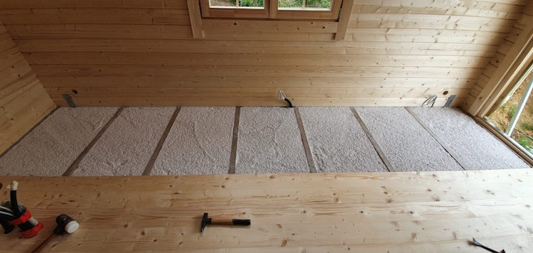 Fußboden Dämmungspaket für Gartenhäuser/Saunahäuser von 9-12 m² Innenfläche